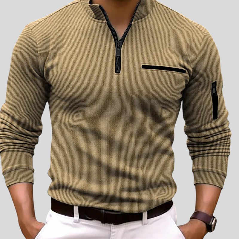 Gusteous - Majica S Patentnim Zatvaračem I Dugim Rukavima