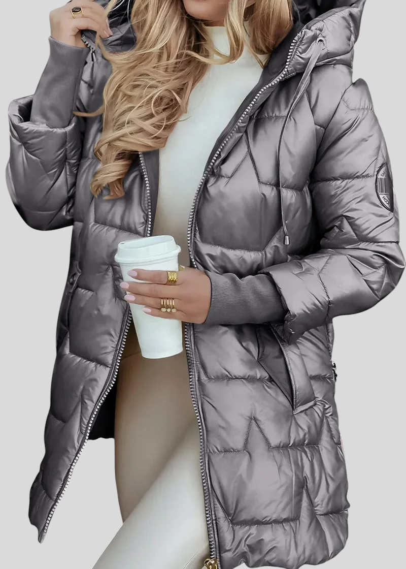 Kate - Elegantna Zimska Jakna S Kapuljačom